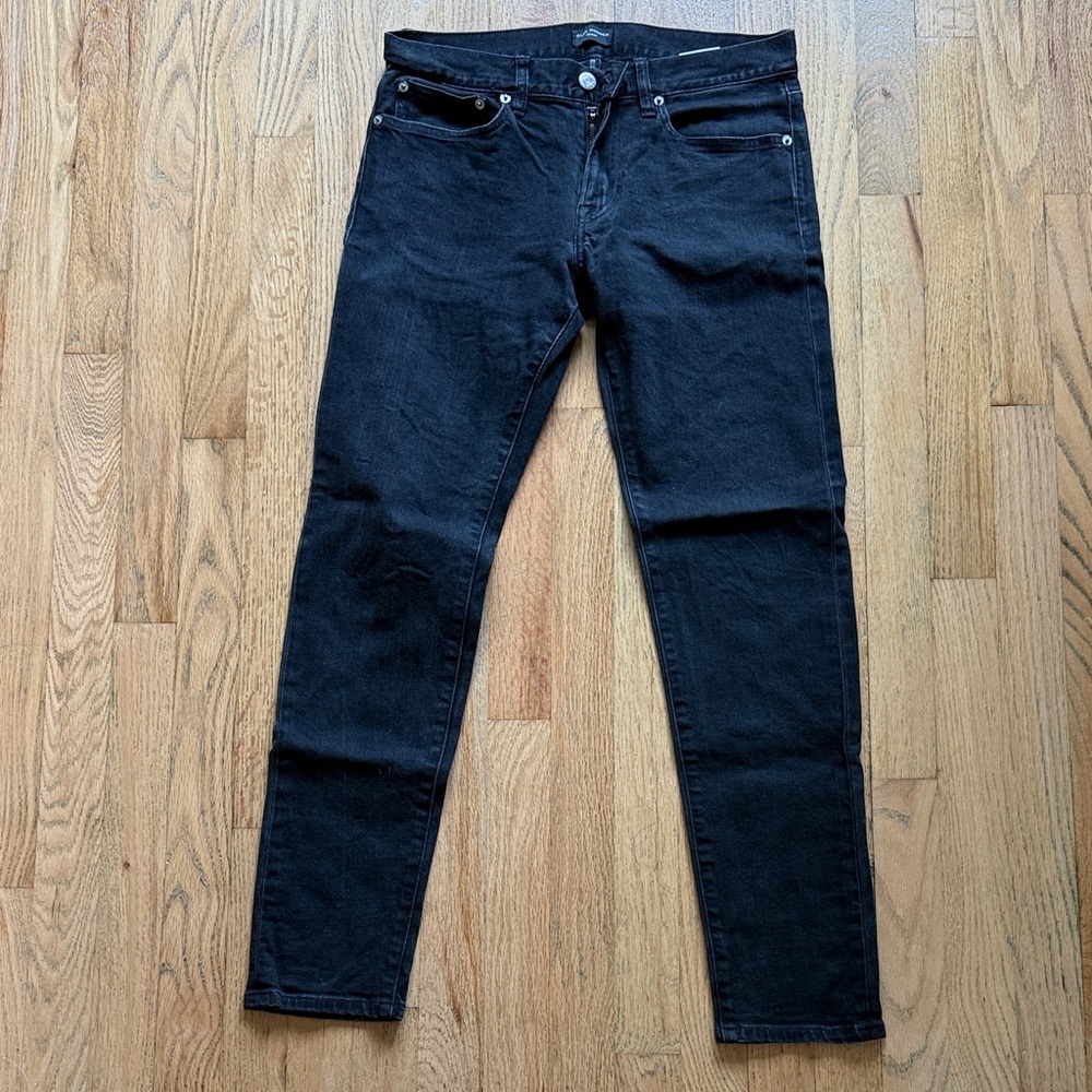 Club Monaco Men’s Super Slim Black Denim